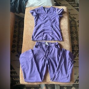 Grey’s Anatomy Scrub Set Purple | V-Neck Top & Pants | Women’s XS